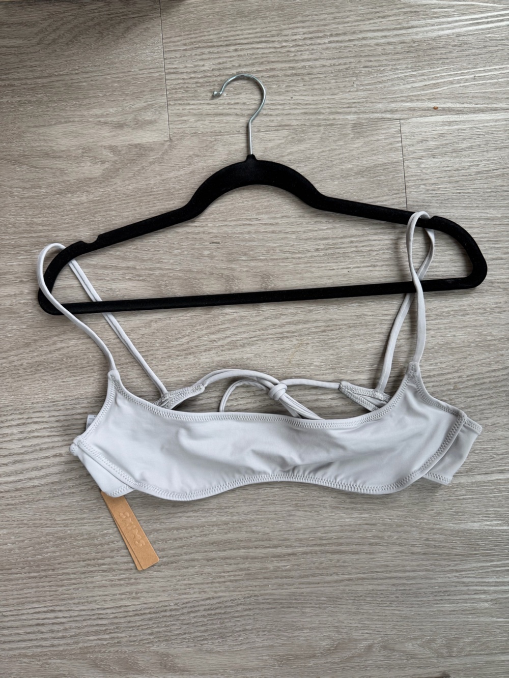 NWT SKIMS Chrome Micro Bikini Swim Top - Stylish Bikini Bralette
